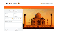 Desktop Screenshot of cartravelindia.com